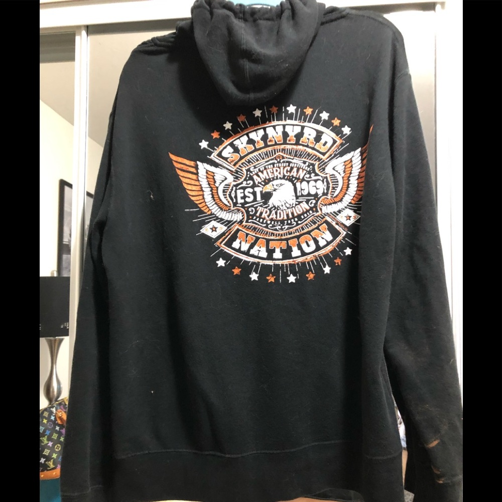 Lynyrd Skynyrd zip up hoodie from concert